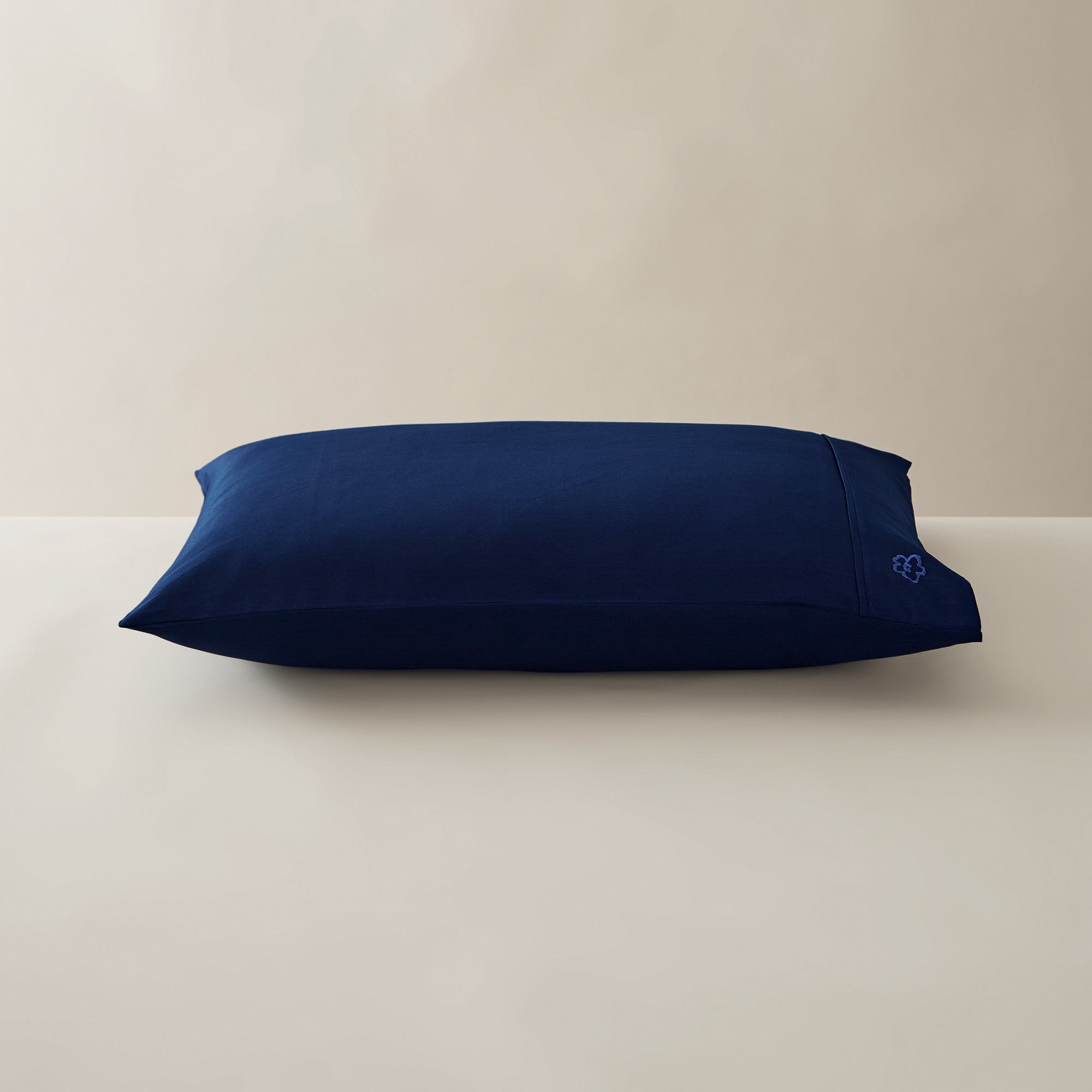 Plain Dye Pillowcase By Ted Baker In Navy Blue